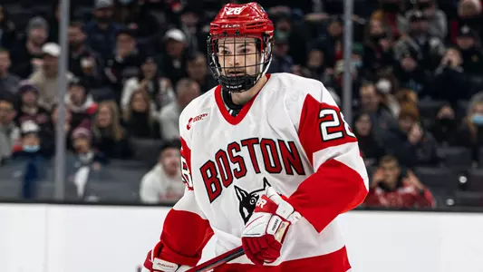 Ethan Phillips playing hockey
