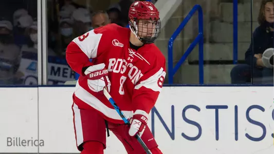 Cade Webber playing hockey