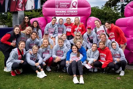Women's Hockey at Making Strides Walk
