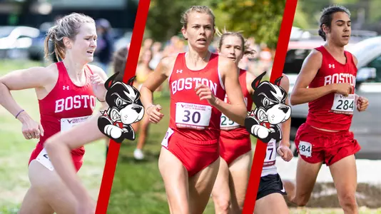 Runners of the Week Header - Action shots of Veronica Kriss, Vera Sjöberg and Parker Schneider