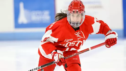 Haylee Blinkhorn skates at Northeastern