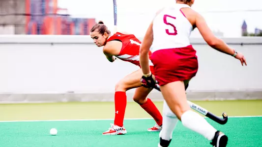 Brooklyn Lamb aims a pass against Lafayette