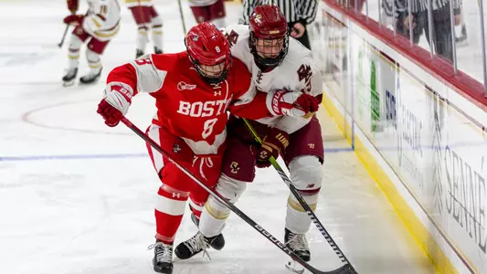 Maggie Hanzel skates at BC