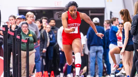 Peace Omonzane Running to Jump at Sharon Colyear Danville Season Opener