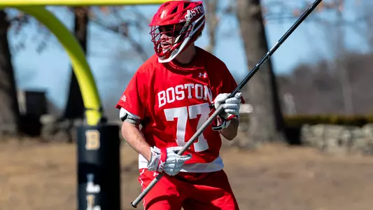 Patrick Morrison playing lacrosse