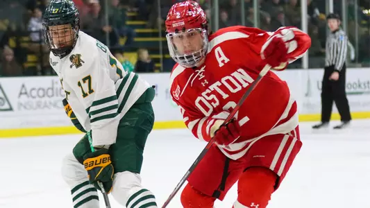 Case McCarthy playing hockey at Vermont