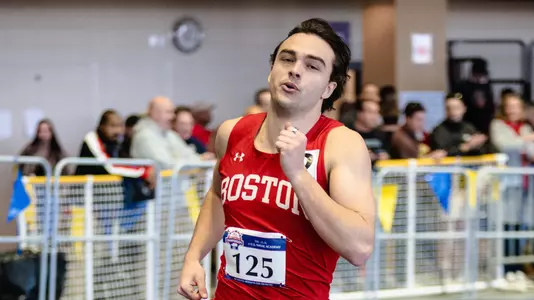 Stuart Bladon running the 1500m at the Patriot League Championships