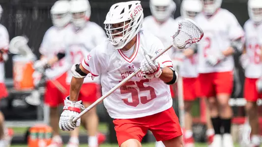 Roy Meyer playing lacrosse