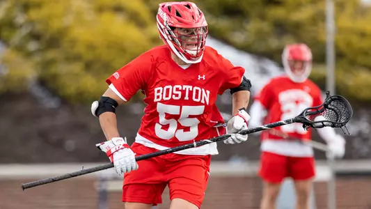 Roy Meyer playing lacrosse