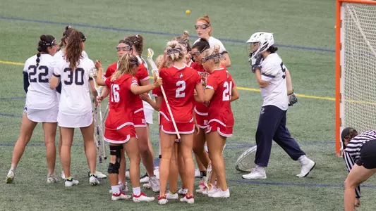 BU WLAX Huddle at Navy