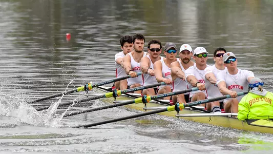 Photo of the Men's Rowing 2V8 racing in the Pac-12 Challenge