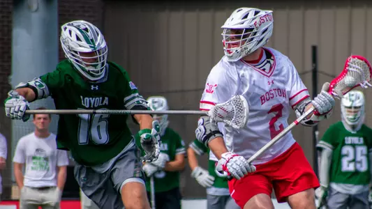 Thomas Niedringhaus playing against Loyola