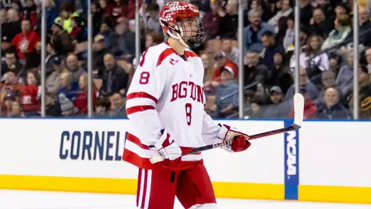 Cade Webber playing hockey