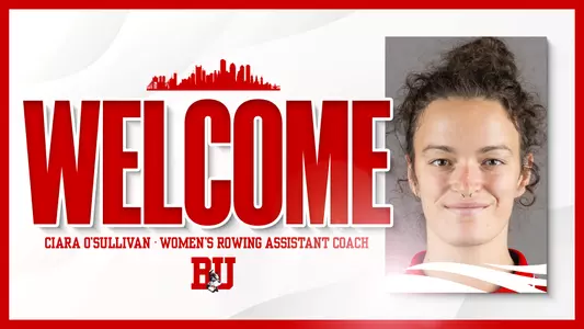 Graphic highlighting the hire of women's rowing assistant coach Ciara O'Sullivan.