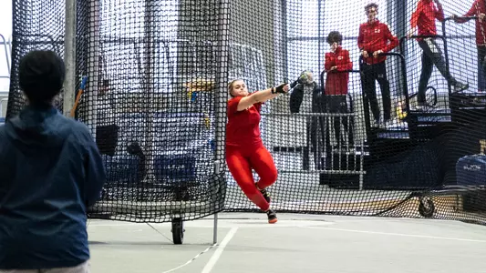 Emma Kowalski Weight Throw at Navy Indoor