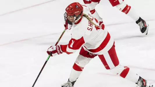 Sydney Healey Taking a shot vs Merrimack