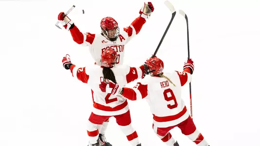 Win vs BC celebration