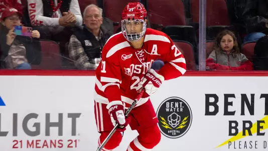 Devin Kaplan playing hockey