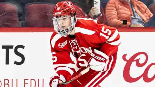 Matt Copponi playing hockey