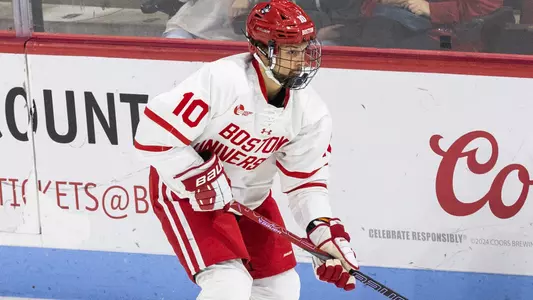 Brehdan Engum playing hockey