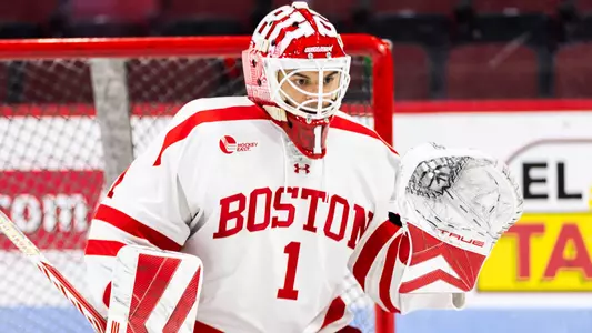 Billy Girard IV playing goaltender