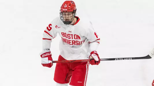 Jack Page playing hockey