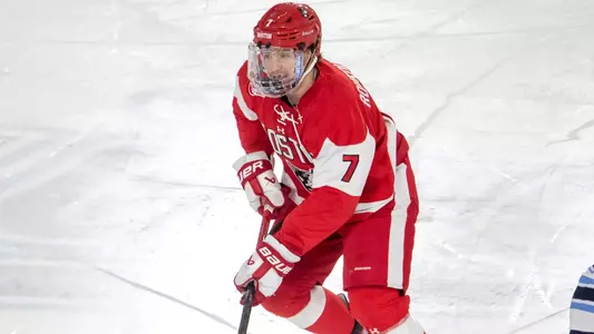 Nick Roukounakis playing hockey