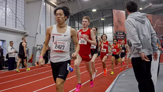 Foster Malleck running the mile at the TTC