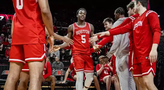 Kyrone Alexander goes through the starting lineup tunnel