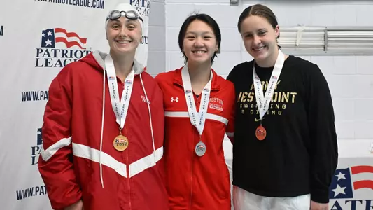 Han Hoang - 2024 Patriot League Podium - 50 Free