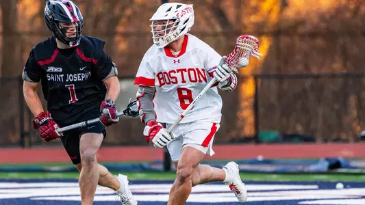 Louis Perfetto playing lacrosse