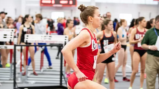 Vera Sjöberg running the 1,000m