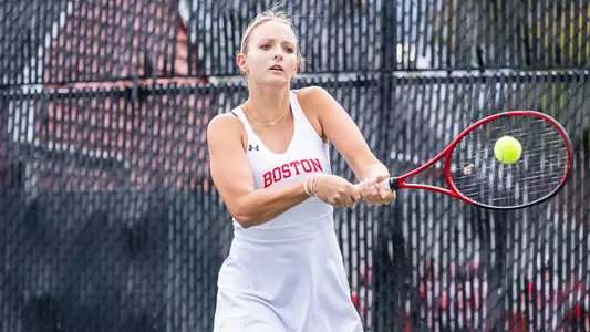 Blanka DeMicheli hits a backhand