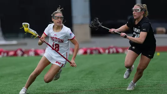 Tessa Geddes runs with the ball vs Army West Point