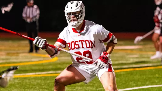 Trey Brown playing lacrosse