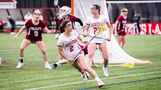 Alex Cutone running to get open against Colgate