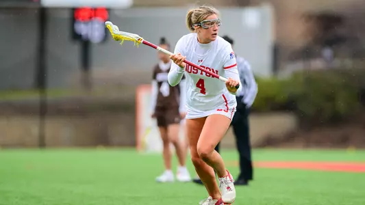 Raegan Bailey with the ball against Lehigh