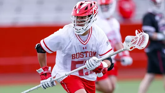 Roy Meyer playing lacrosse