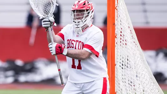 Michael Allieri playing goalie