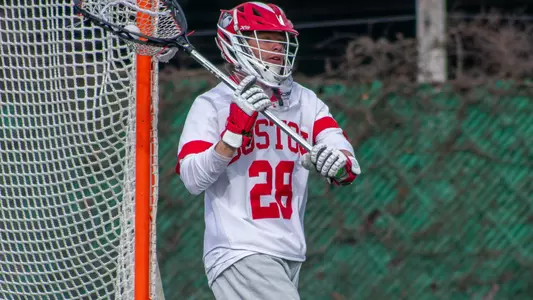 Will Barnes playing goalie