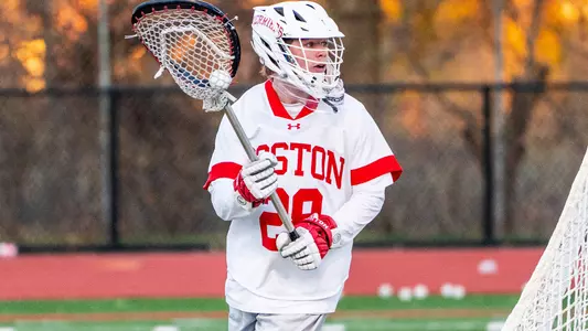 Will Barnes playing goalie