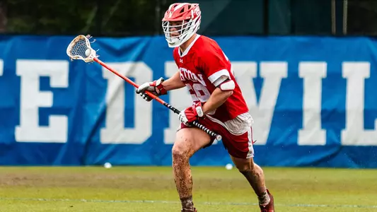 Trey Brown playing lacrosse