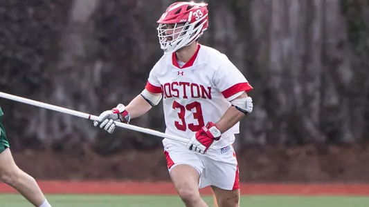 Matt Freeman playing lacrosse