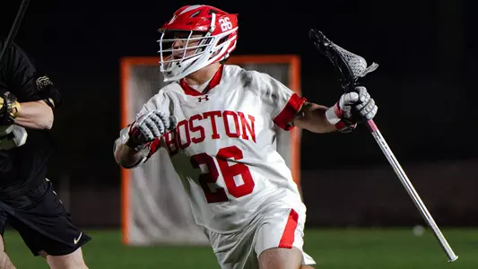 Matthew Fritz playing lacrosse