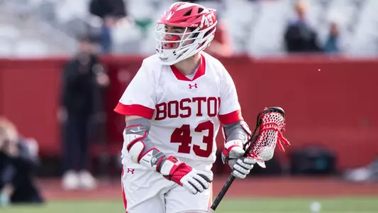 Tommy Garofalo playing lacrosse