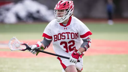 Ethan Hart playing lacrosse