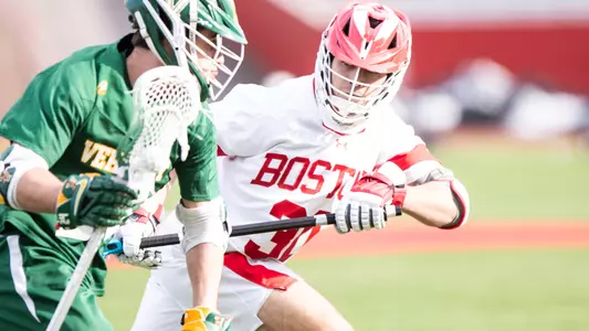 Mario Hemann playing lacrosse