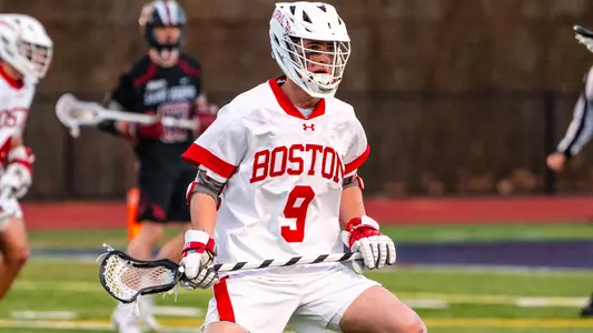 Tommy Jepson playing lacrosse