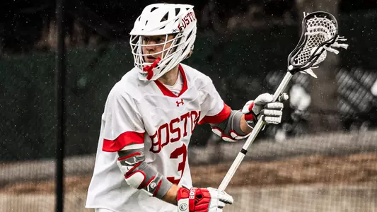 Brenden Kelly playing lacrosse