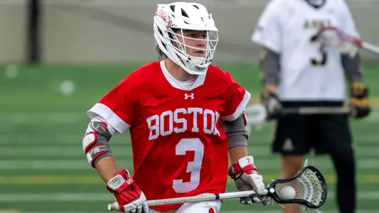 Brenden Kelly playing lacrosse